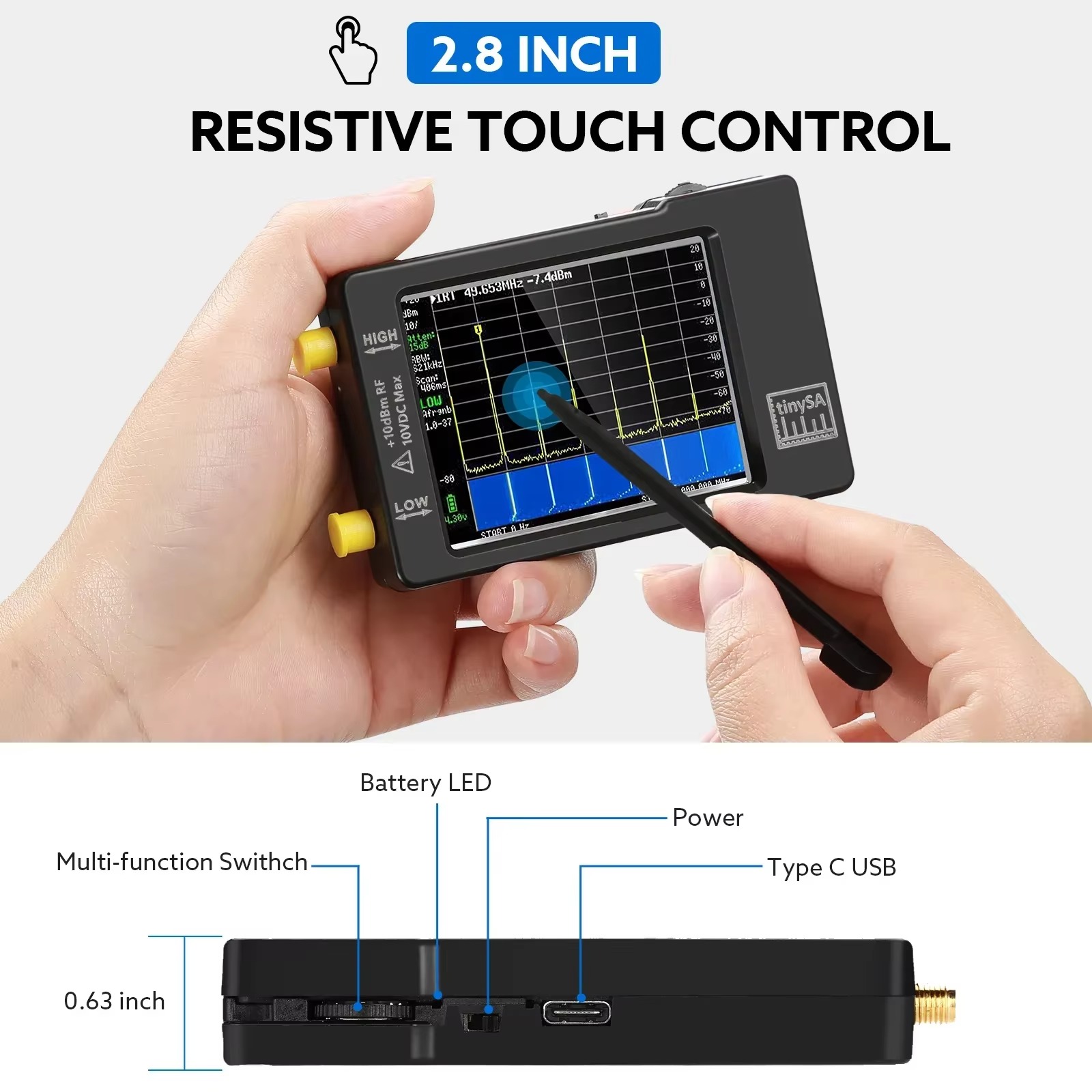 Geliştirilmiş Tiny Spectrum An - Signal Generator Spectrum Analyzer incelemesi ve fiyatı